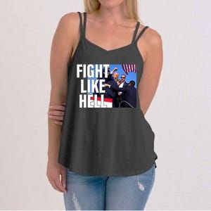 Fight Like Hell Trump 2024 Women's Strappy Tank