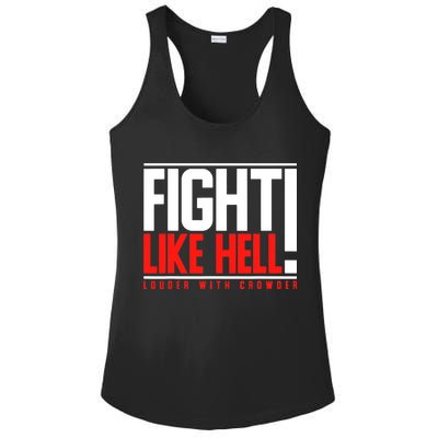 Fight Like Hell Louder With Crowder Ladies PosiCharge Competitor Racerback Tank