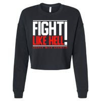Fight Like Hell Louder With Crowder Cropped Pullover Crew