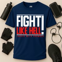 Fight Like Hell Louder With Crowder Cooling Performance Crew T-Shirt