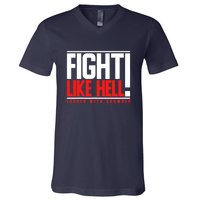 Fight Like Hell Louder With Crowder V-Neck T-Shirt