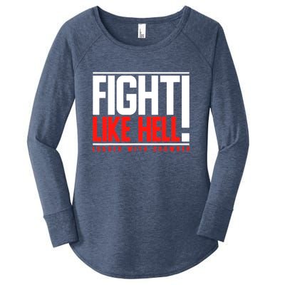 Fight Like Hell Louder With Crowder Women's Perfect Tri Tunic Long Sleeve Shirt