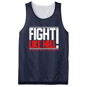 Fight Like Hell Louder With Crowder Mesh Reversible Basketball Jersey Tank