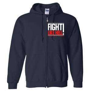 Fight Like Hell Louder With Crowder Full Zip Hoodie