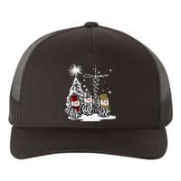 Faith Love Hope Cross Winter Snowman Yupoong Adult 5-Panel Trucker Hat