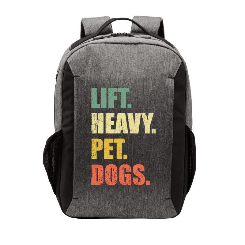 Funny Lift Heavy Pet Dogs Gym Fitness Weight Lifting Vector Backpack