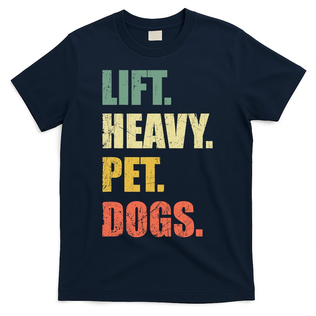 Funny Lift Heavy Pet Dogs Gym Fitness Weight Lifting T-Shirt