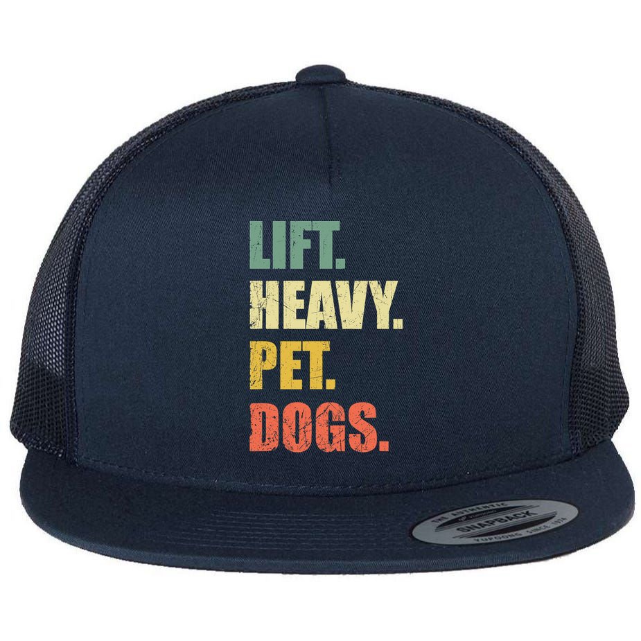 Funny Lift Heavy Pet Dogs Gym Fitness Weight Lifting Flat Bill Trucker Hat