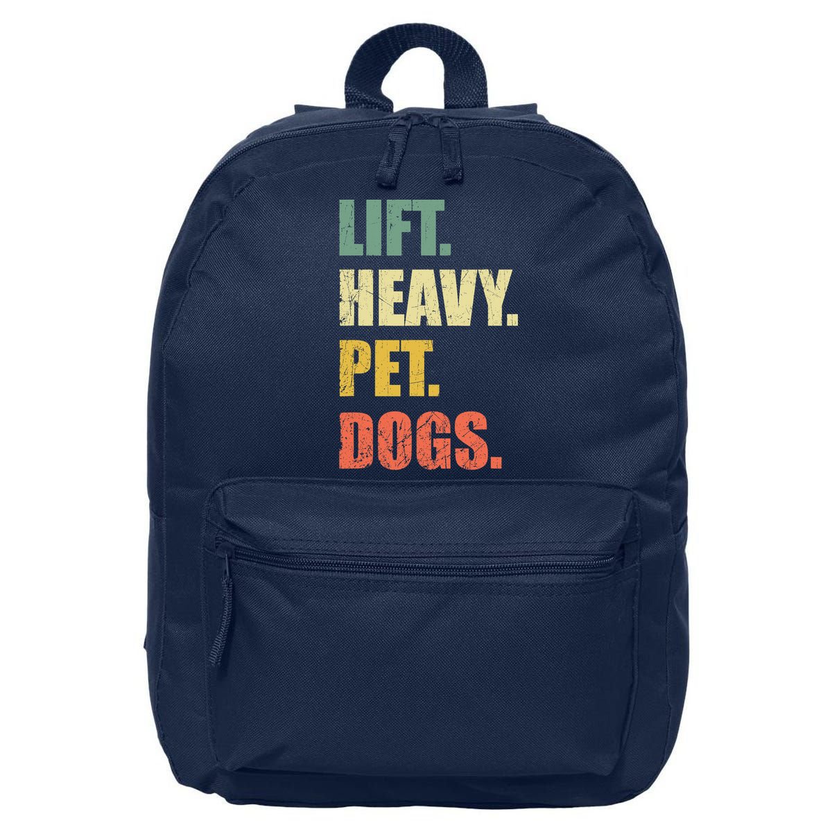 Funny Lift Heavy Pet Dogs Gym Fitness Weight Lifting 16 in Basic Backpack