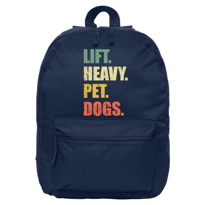 Funny Lift Heavy Pet Dogs Gym Fitness Weight Lifting 16 in Basic Backpack