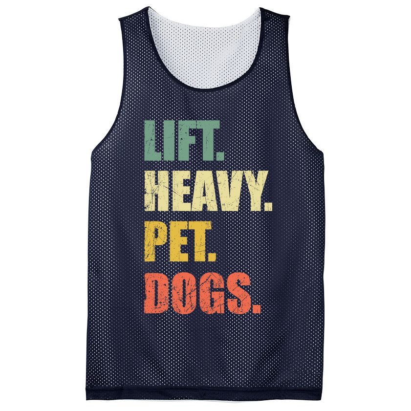Funny Lift Heavy Pet Dogs Gym Fitness Weight Lifting Mesh Reversible Basketball Jersey Tank