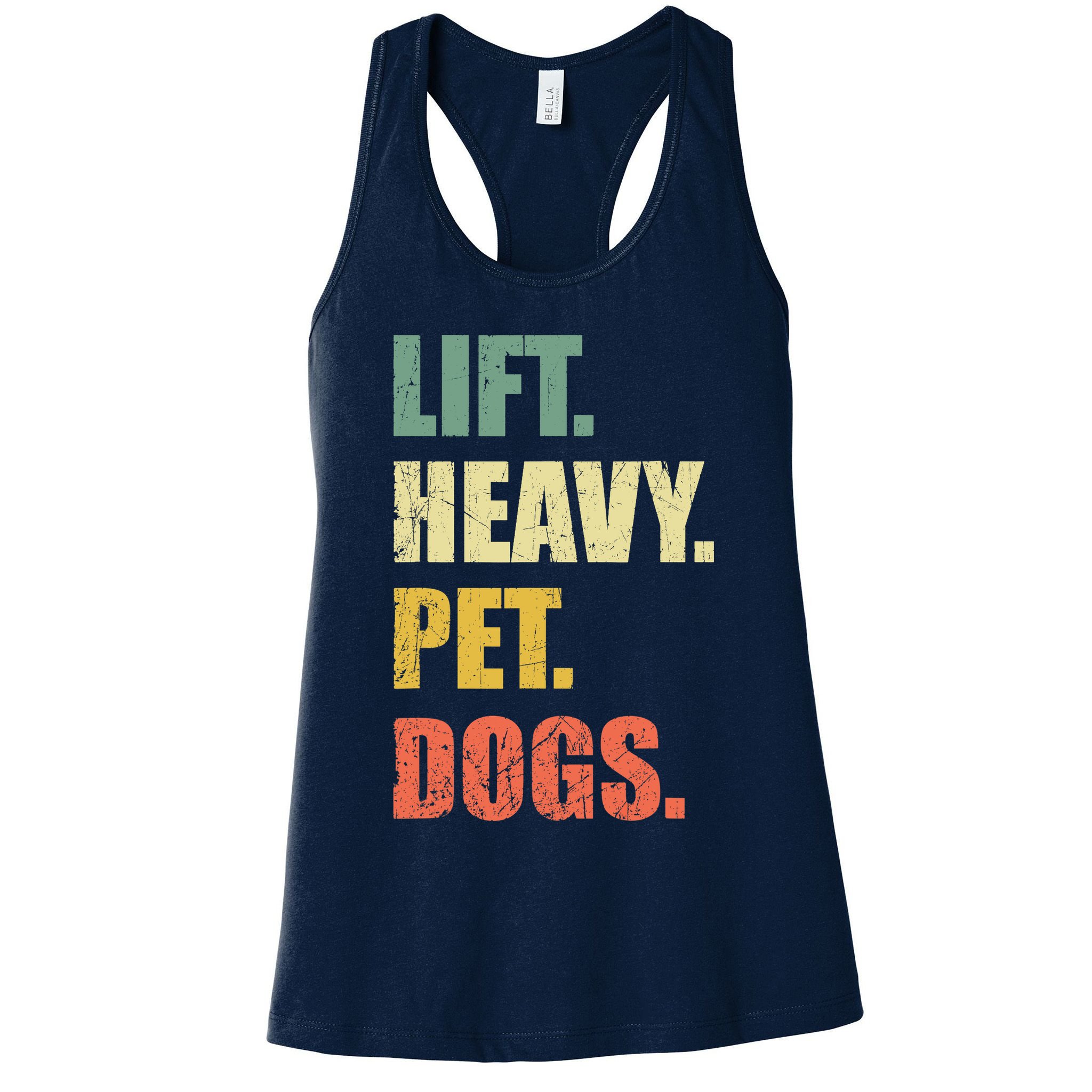 Funny Lift Heavy Pet Dogs Gym Fitness Weight Lifting Womens Tank Top