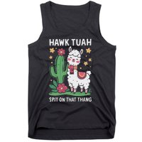 Funny Llama Hawk Tush Spit On That Thing Presidential Parody Tank Top