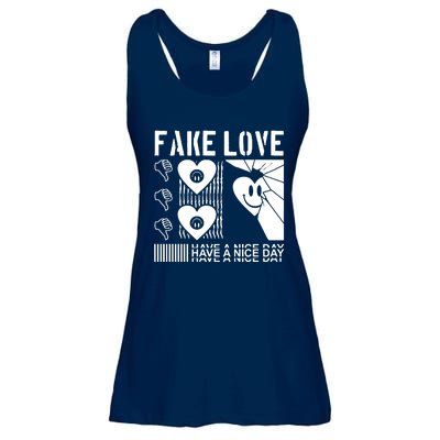 Fake Love Have A Nice Day Contemporary Ladies Essential Flowy Tank