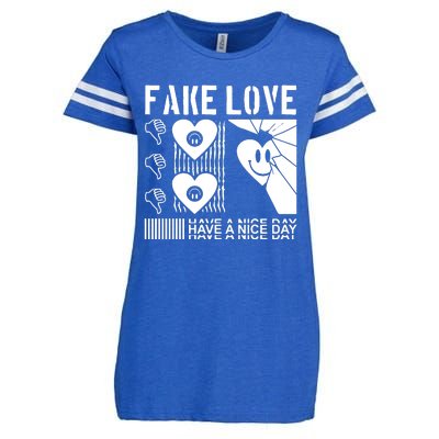 Fake Love Have A Nice Day Contemporary Enza Ladies Jersey Football T-Shirt