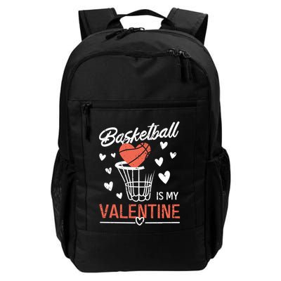 Funny Love Hearts Valentines Day Basketball Is My Valentine Meaningful Gift Backpack