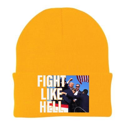 Fight Like Hell Trump 2024 Knit Cap Winter Beanie