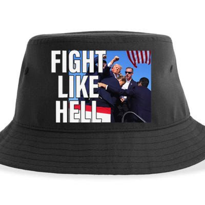 Fight Like Hell Trump 2024 Sustainable Bucket Hat