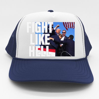 Fight Like Hell Trump 2024 Trucker Hat