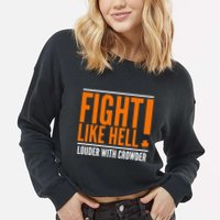 Fight Like Hell Louder With Crowder Cropped Pullover Crew