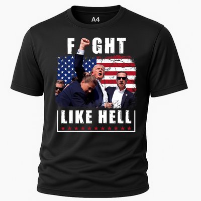 Fight Like Hell Trump Fight American Trump Stronger 2024 Cooling Performance Crew T-Shirt