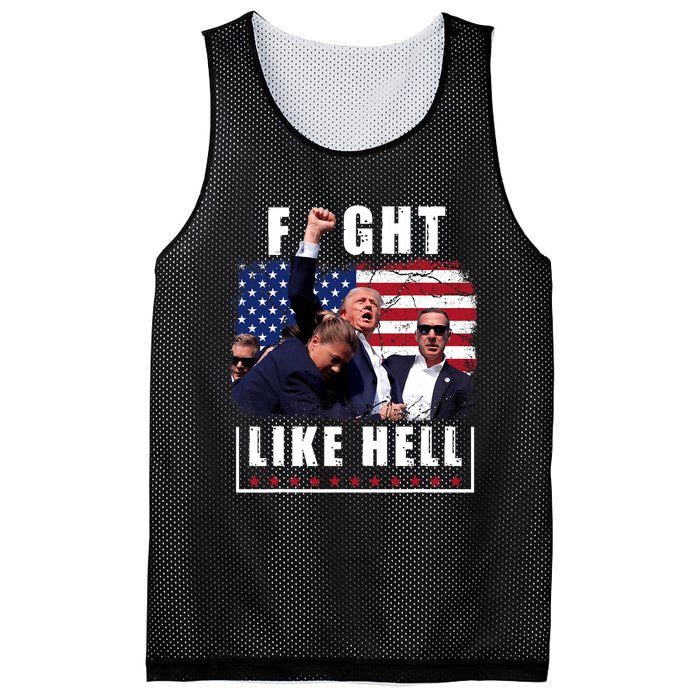 Fight Like Hell Trump Fight American Trump Stronger 2024 Mesh Reversible Basketball Jersey Tank