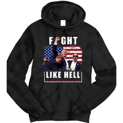 Fight Like Hell Trump Fight American Trump Stronger 2024 Tie Dye Hoodie