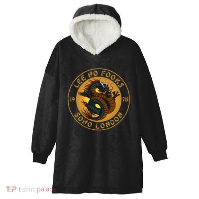 Funny L.E.E H.O F.O.O.K.S Chinese Restaurant Design Hooded Wearable Blanket