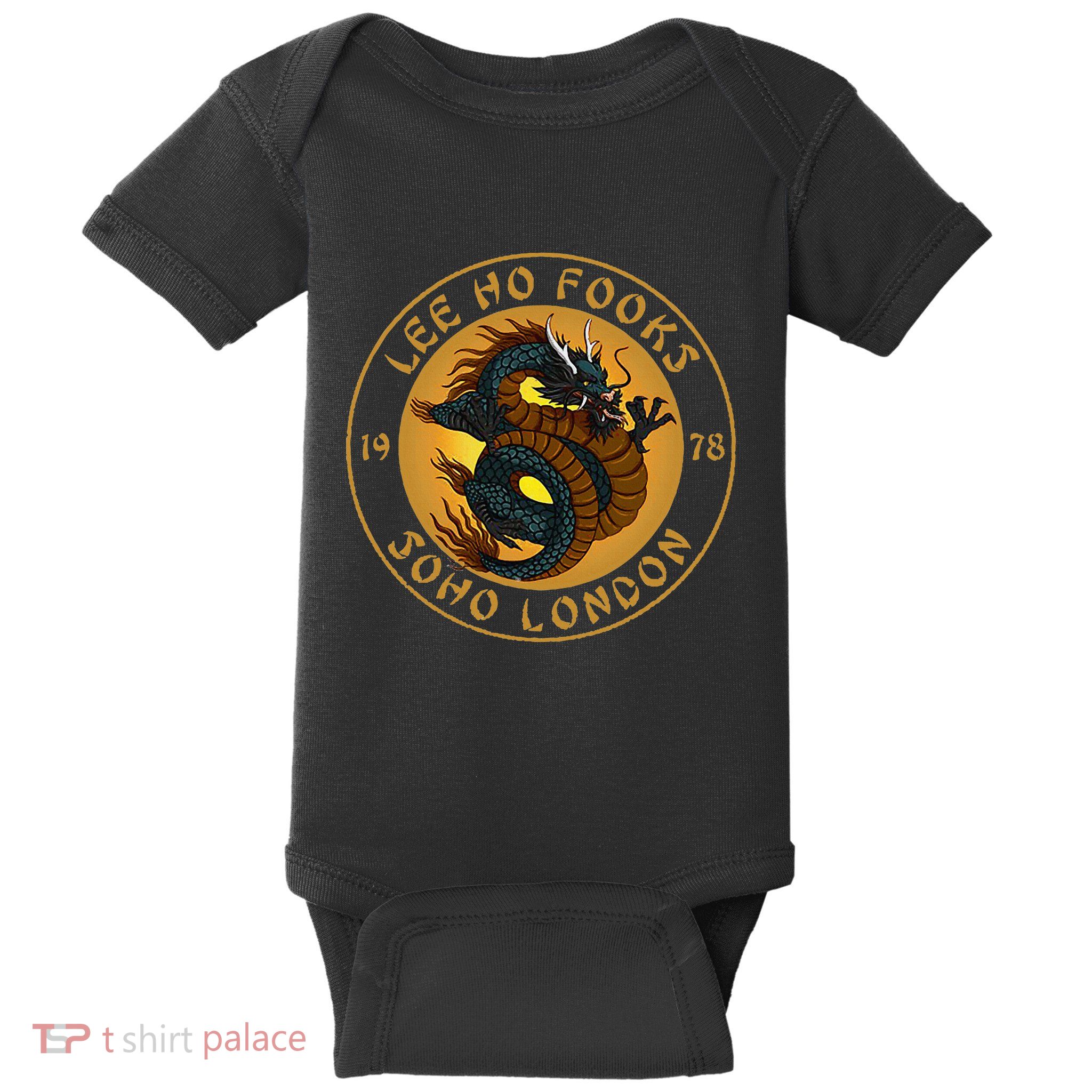 Funny L.E.E H.O F.O.O.K.S Chinese Restaurant Design Baby Bodysuit