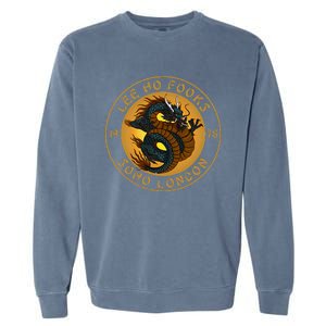 Funny L.E.E H.O F.O.O.K.S Chinese Restaurant Design Garment-Dyed Sweatshirt