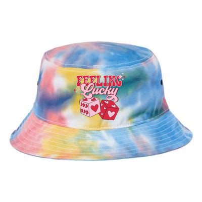 Feeling Lucky Hearts Dice Graphic Tie Dye Newport Bucket Hat