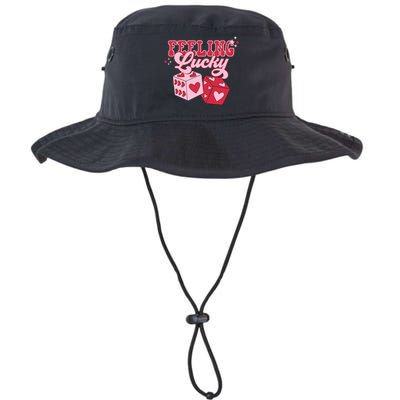 Feeling Lucky Hearts Dice Graphic Legacy Cool Fit Booney Bucket Hat