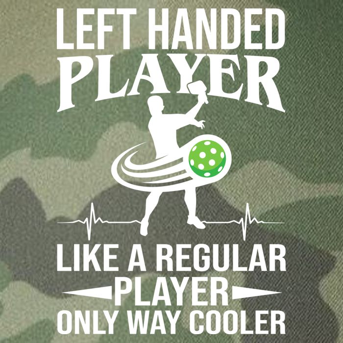 Funny Left Handed Player Like A Regular Player Only Cooler Pickle Paddle Ball Legacy Tie Dye Trucker Hat