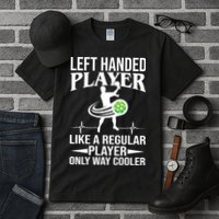 Funny Left Handed Player Like A Regular Player Only Cooler Pickle Paddle Ball Tall T-Shirt