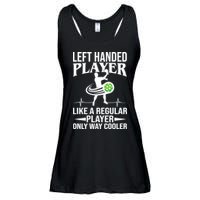 Funny Left Handed Player Like A Regular Player Only Cooler Pickle Paddle Ball Ladies Essential Flowy Tank