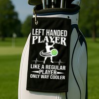 Funny Left Handed Player Like A Regular Player Only Cooler Pickle Paddle Ball Golf Towel