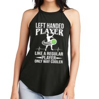 Funny Left Handed Player Like A Regular Player Only Cooler Pickle Paddle Ball Women's Perfect Tri Rocker Tank