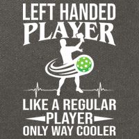 Funny Left Handed Player Like A Regular Player Only Cooler Pickle Paddle Ball Cotton Canvas Backpack