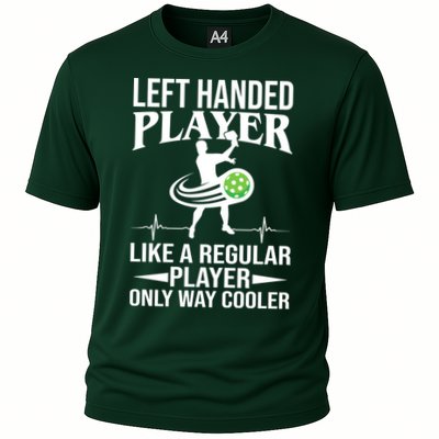 Funny Left Handed Player Like A Regular Player Only Cooler Pickle Paddle Ball Performance Shirt