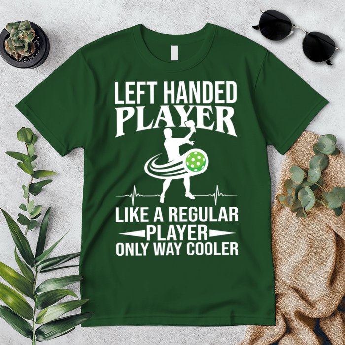 Funny Left Handed Player Like A Regular Player Only Cooler Pickle Paddle Ball Premium T-Shirt
