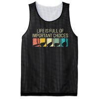 Funny Life Is Full Of Important Choices Mesh Reversible Basketball Jersey Tank