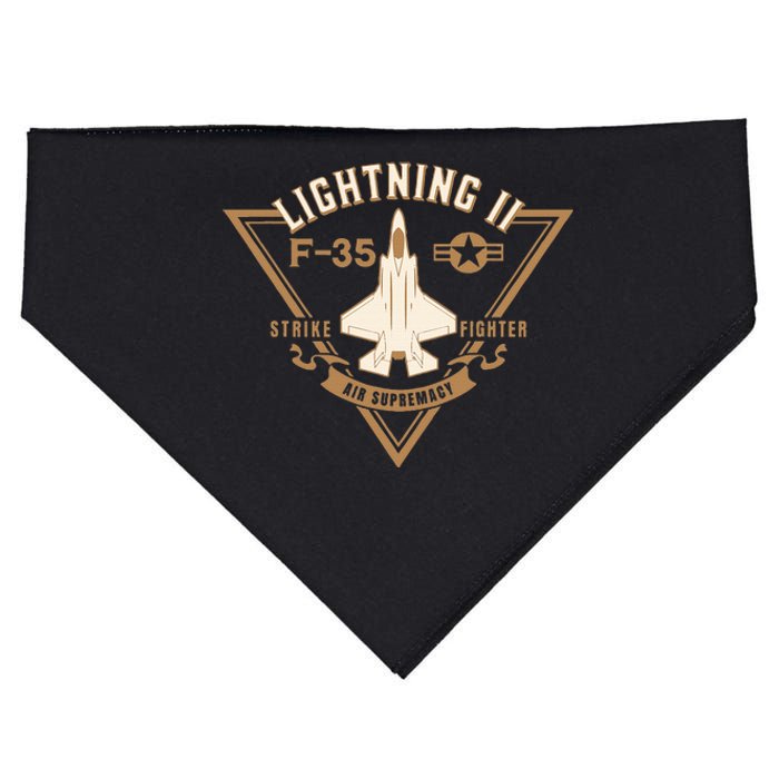 F35 Lightning Ii Jet Fighter Military Aircraft Design USA-Made Doggie Bandana