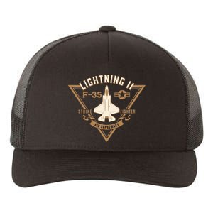 F35 Lightning Ii Jet Fighter Military Aircraft Design Yupoong Adult 5-Panel Trucker Hat