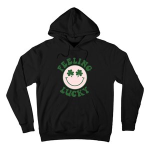 Feeling Lucky Irish Clover Happy Face Hoodie