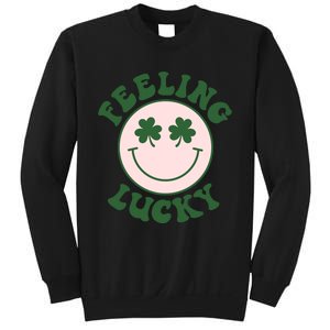 Feeling Lucky Irish Clover Happy Face Sweatshirt