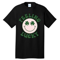 Feeling Lucky Irish Clover Happy Face Tall T-Shirt