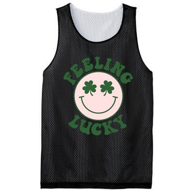 Feeling Lucky Irish Clover Happy Face Mesh Reversible Basketball Jersey Tank