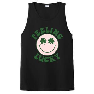 Feeling Lucky Irish Clover Happy Face PosiCharge Competitor Tank