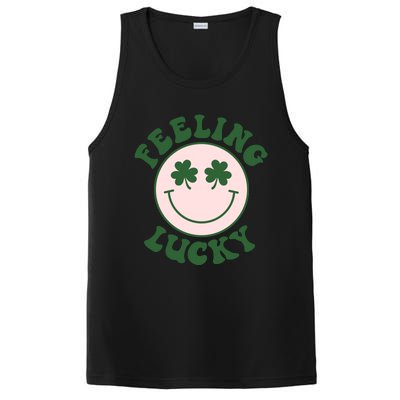 Feeling Lucky Irish Clover Happy Face PosiCharge Competitor Tank