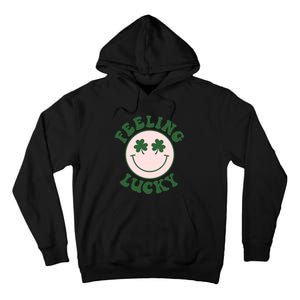 Feeling Lucky Irish Clover Happy Face Tall Hoodie